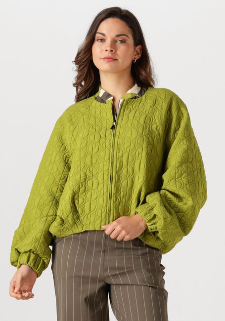 Groene STUDIO ANNELOES Jack Luun jacquard jacket - large