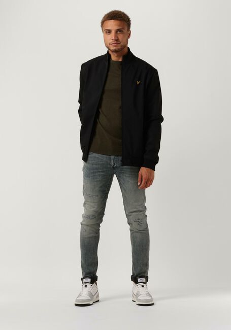 Zwarte LYLE & SCOTT Jack ZIP THROUGH FUNNEL NECK SOFT S - large