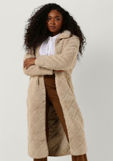 Beige ANOTHER LABEL Teddy jas DANAE COAT - large