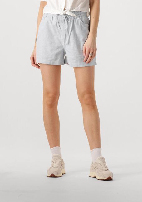 Lichtblauwe TOMMY JEANS Korte broek TJW COTTON LINEN SHORT - large