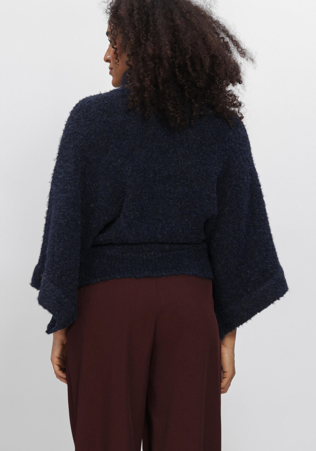 AIMEE THE LABEL Dames Truien & Vesten Namibiaw6 Knitted Sweater Donkerblauw