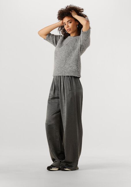 Grijze BY-BAR Trui LOVA BULKY PULLOVER - large