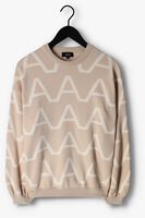 Zand ALIX THE LABEL Trui LADIES KNITTED A JACQUARD PULLOVER