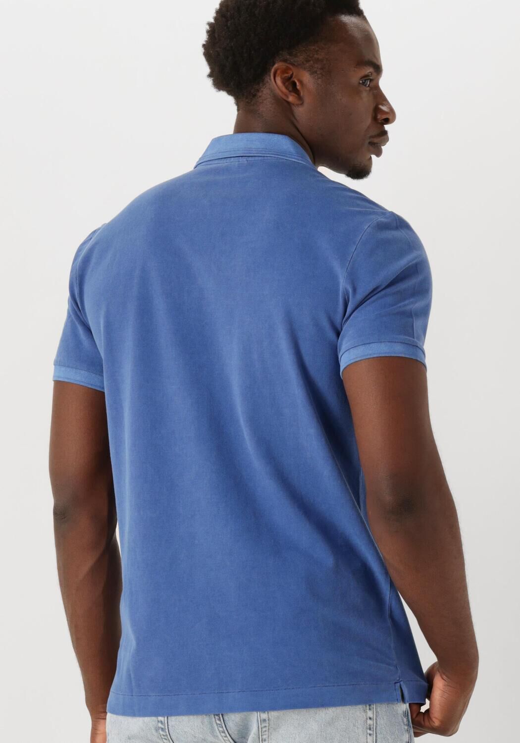 G-STAR RAW Heren Polo's & T-shirts Dunda Overdyed Slim Polo S\s Blauw