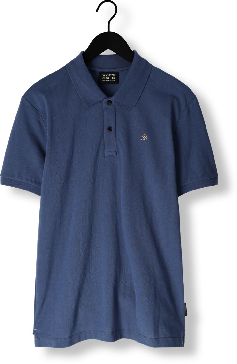 SCOTCH & SODA Heren Polo's & T-shirts Cotton Pique Regular Fit Polo Donkerblauw