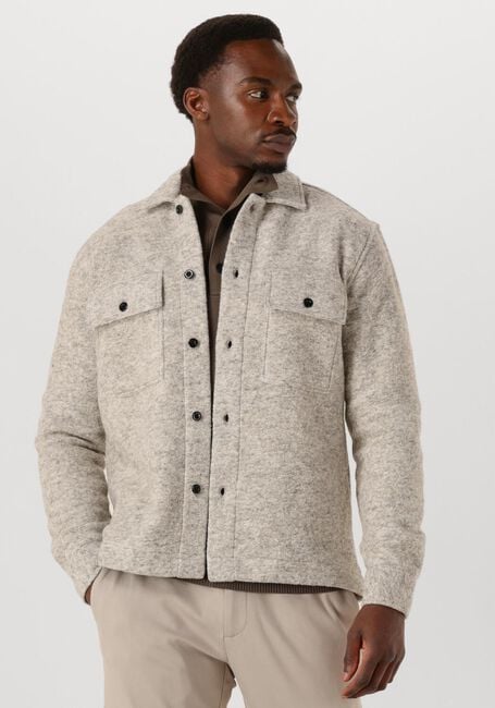 Lichtgrijze GENTI Overshirt EAGLE RELAXED FIT - large