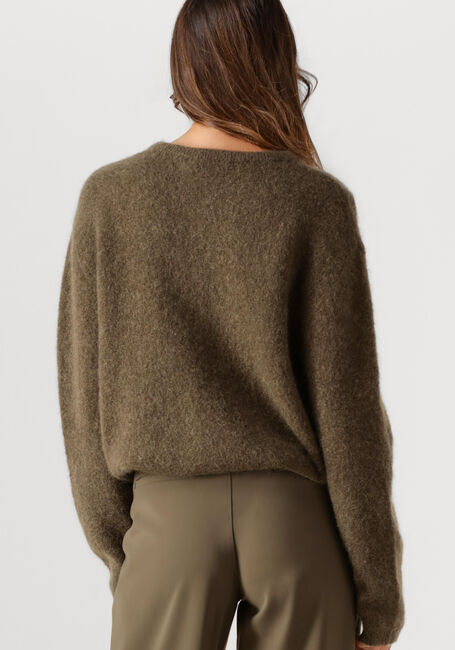 Olijf STUDIO ANNELOES Vest BIBI MOHAIR CARDIGAN - large