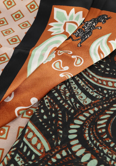 Groene SUMMUM Sjaal TIGER SCARF PATCHWORK - large