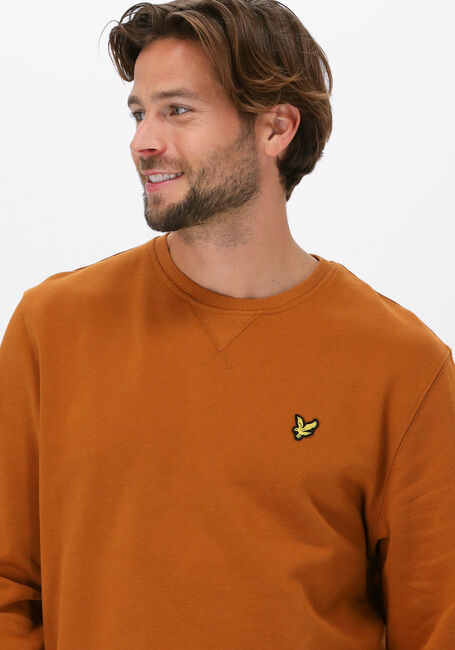 Oranje LYLE & SCOTT Trui CREW NECK SWEATSHIRT - large