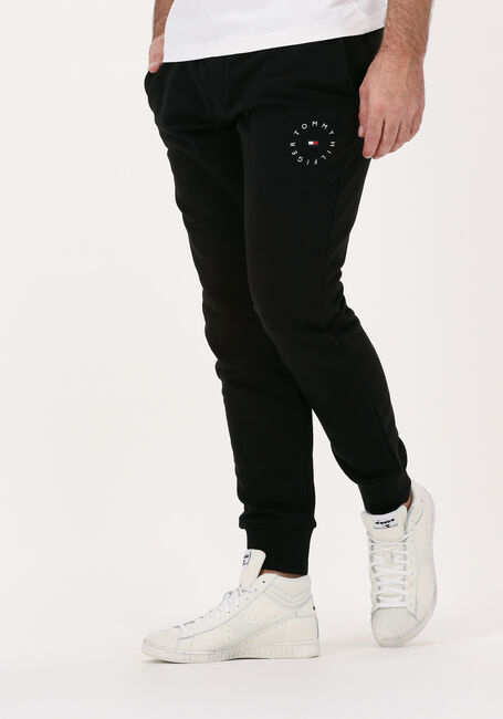 Zwarte TOMMY HILFIGER Joggingbroek ROUNDALL GRAPHIC SWEATPANT - large