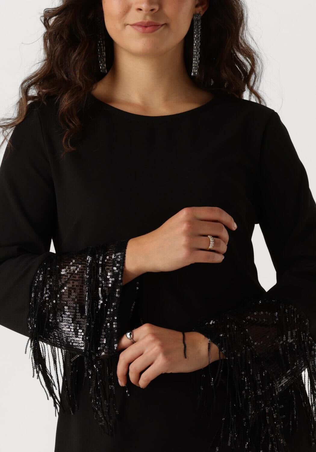 ANA ALCAZAR Dames Jurken Modern Mix Dress Zwart