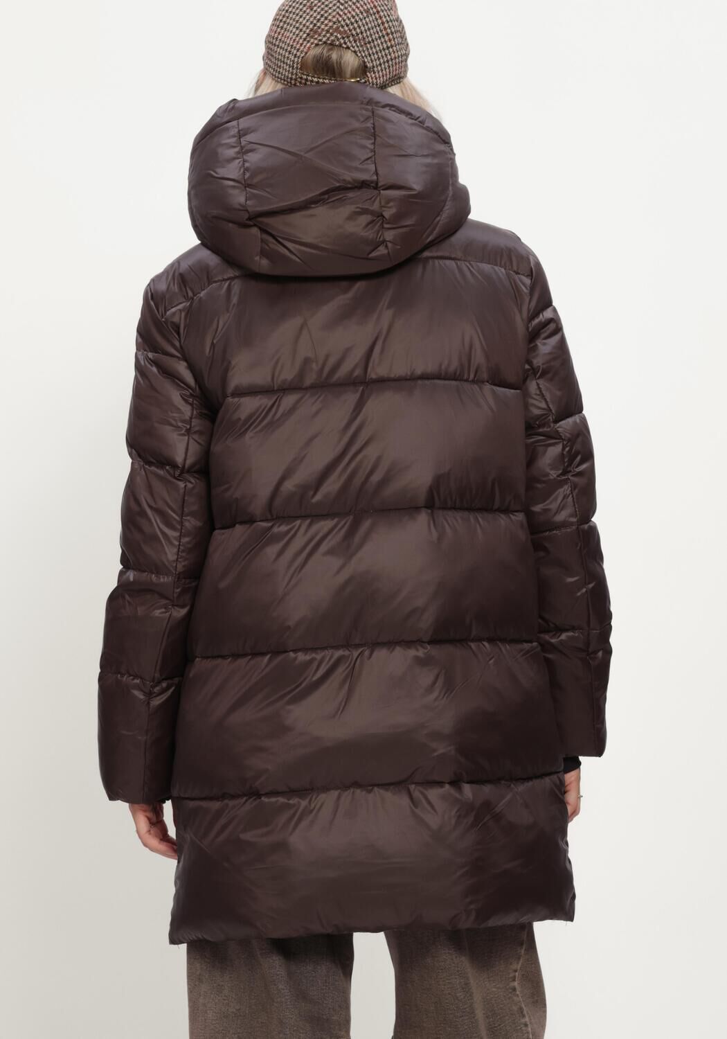 Bruine WITHBLACK Gewatteerde jas WBLABBY 3/4 DOWN JACKET - large