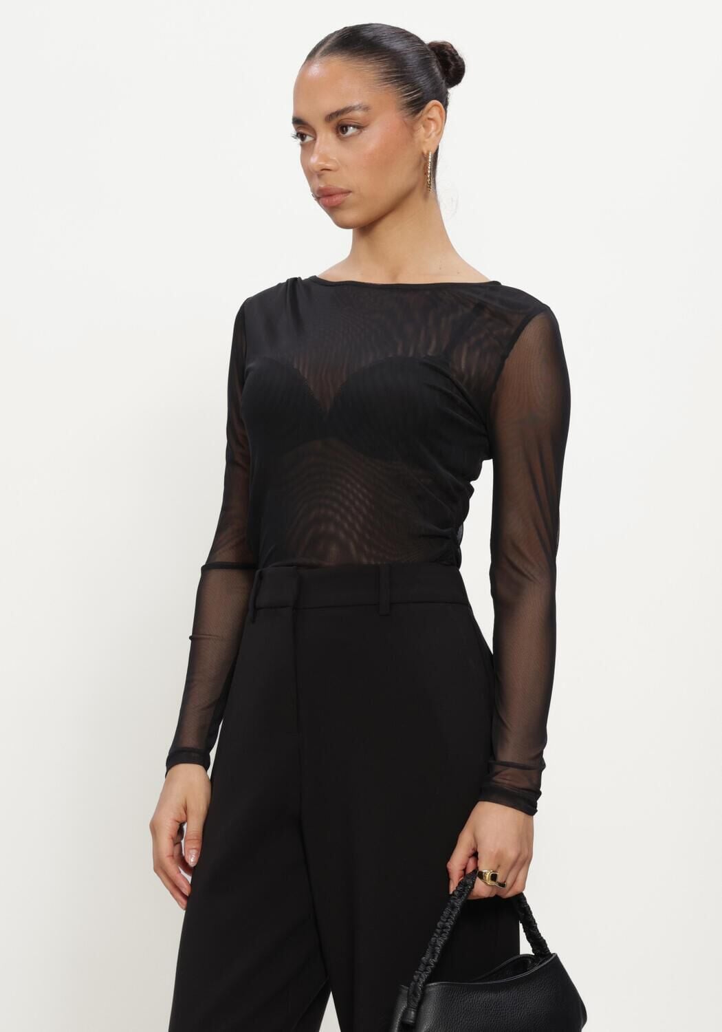 Zwarte MSCH COPENHAGEN Top MSCHISA ILLENORA B TOP - large