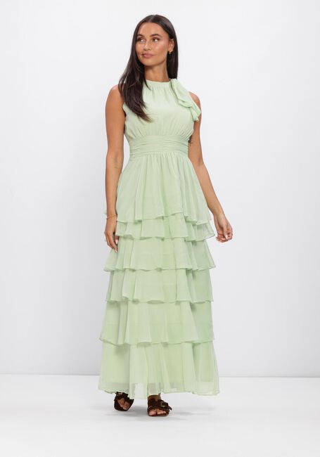 Groene NEO NOIR Jurken MARLI SOLID CHIFFON DRESS - large