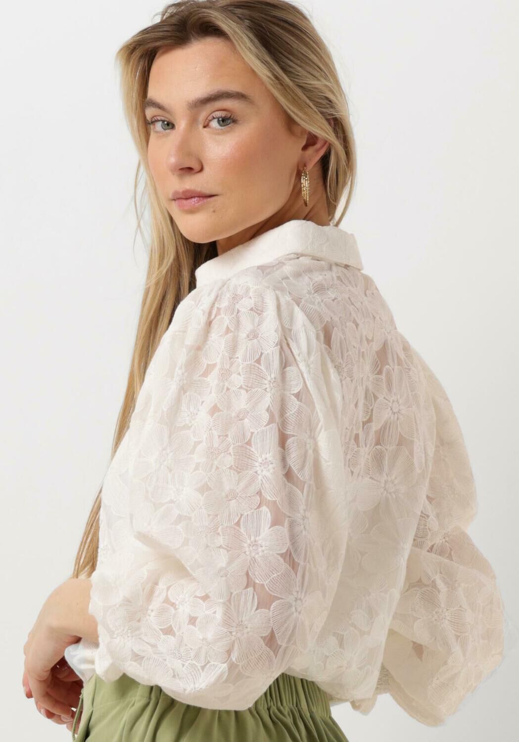 YDENCE Dames Blouses Blouse Birdie Gebroken Wit