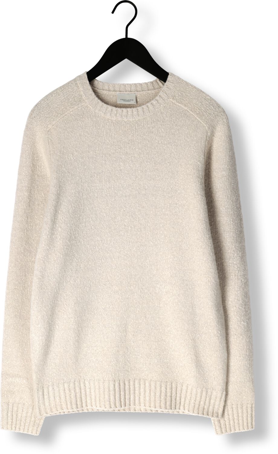 PROFUOMO Heren Truien & Vesten Pullover Crew Neck Beige