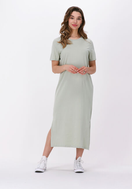 Groene MSCH COPENHAGEN Midi jurk LIV ORGANIC SS DRESS - large