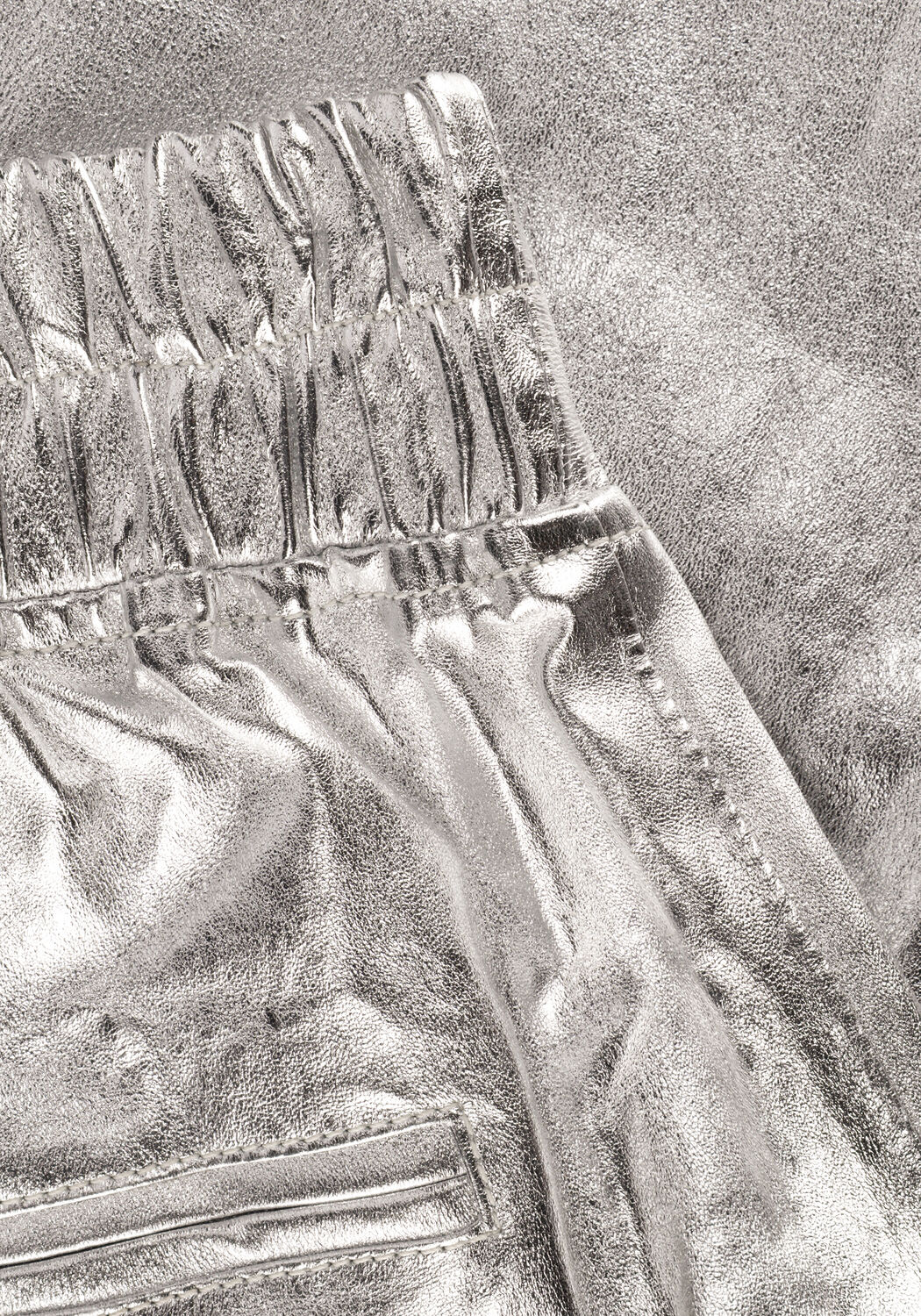 Zilveren EST'SEVEN Legging EST&rsquo;CHINO STRETCH LEATHER - large