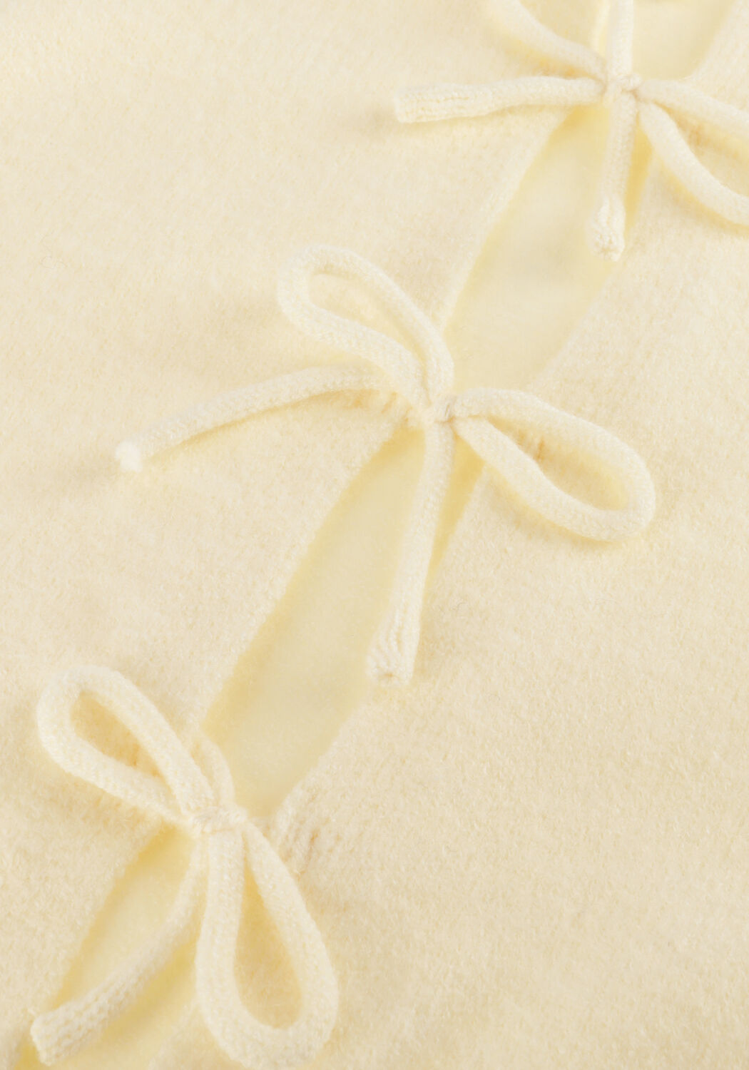 Creme FRANKIE & LIBERTY Vest TIRZA BOWTIE CARDIGAN - large