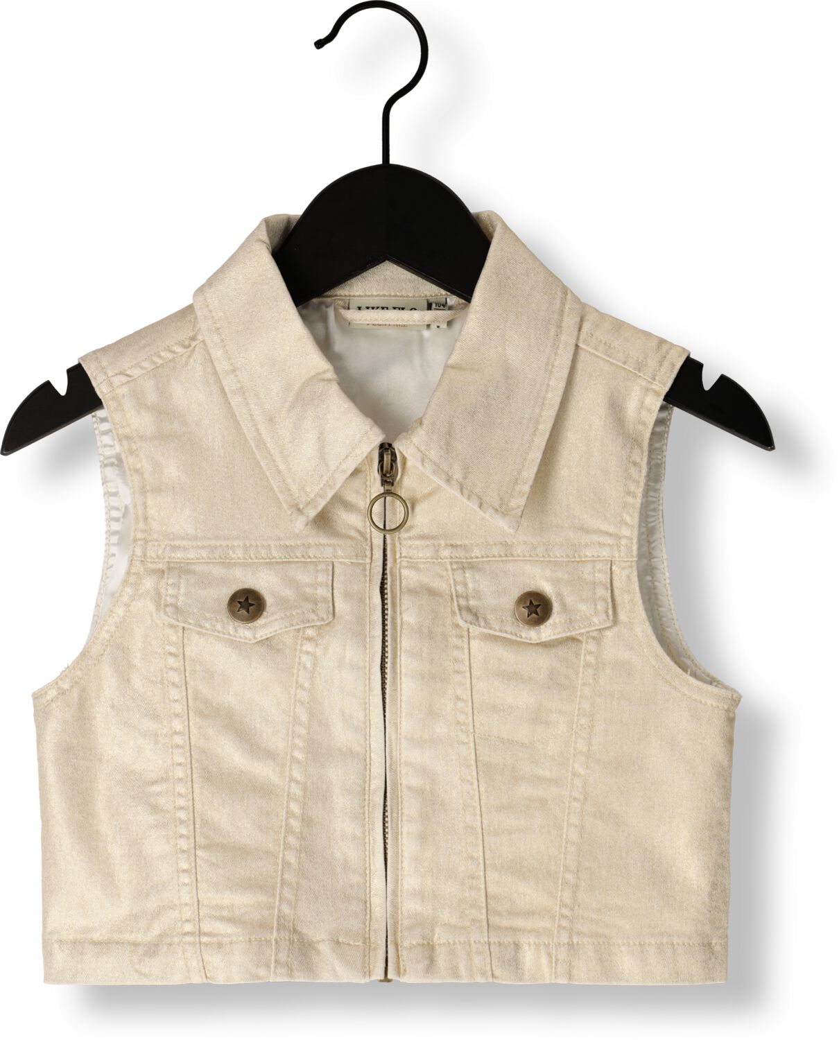 LIKE FLO Meisjes Blazers Flo Denim Gilet Goud
