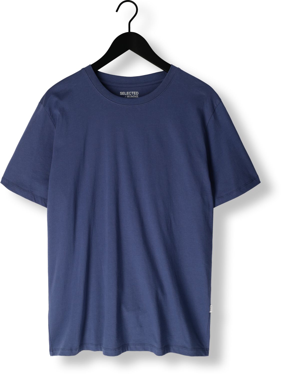 SELECTED HOMME Heren Polo's & T-shirts Slhaspen Ss O-neck Tee Noos Blauw