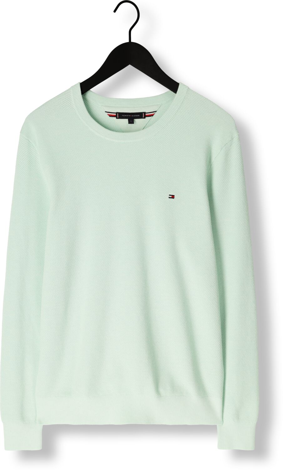TOMMY HILFIGER Heren Truien & Vesten Essential Structure Crew Neck Mint