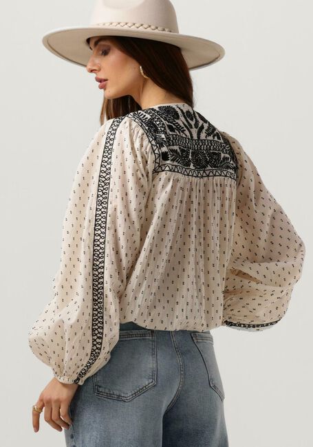 Witte SUMMUM Blouses BLOUSE EMBROIDERY DOBBY - large