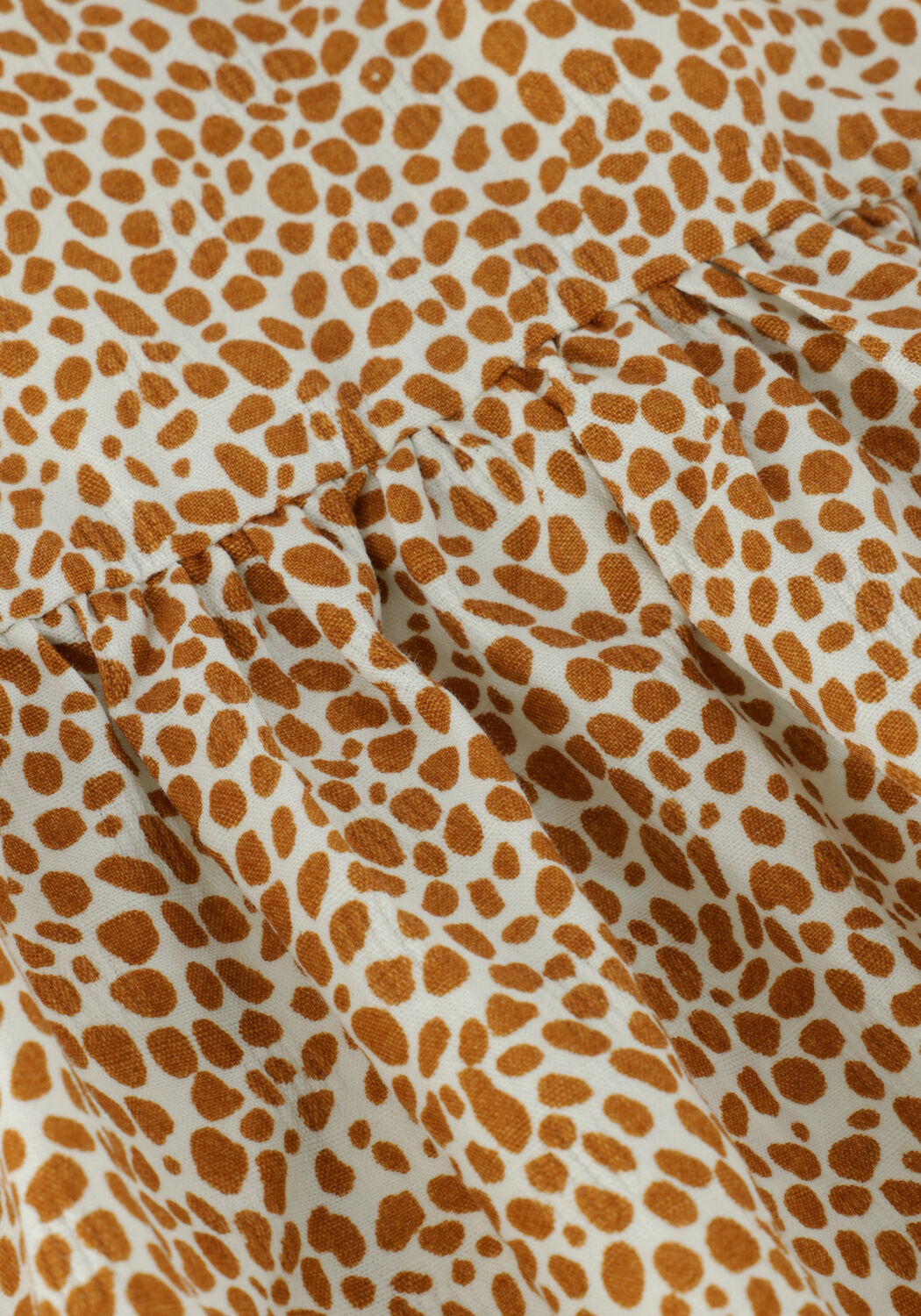 Camel LIKE FLO Jurken AOP WOVEN RUFFLE DRESS - large