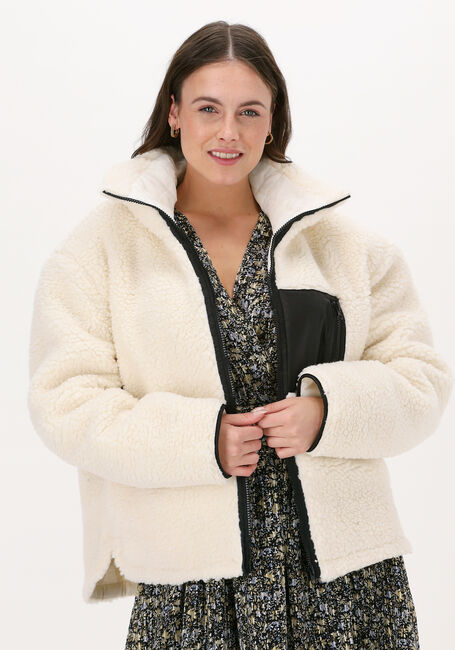 Witte NA-KD Teddy jas PATCH POCKET TEDDY SHORT JACKE - large