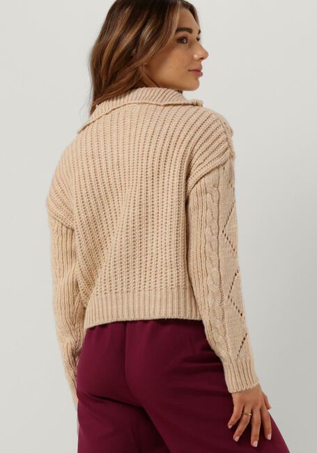 Beige OBJECT Trui KELLY L/S KNIT PULLOVER - large
