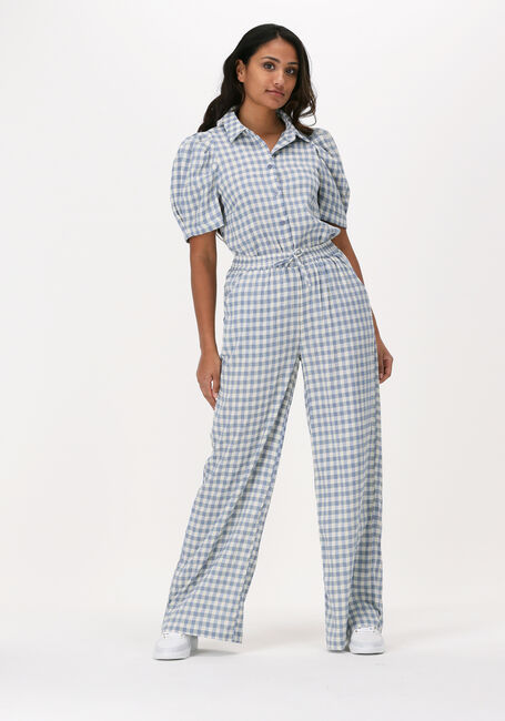 Lichtblauwe LOLLYS LAUNDRY Wijde broek RITA - large
