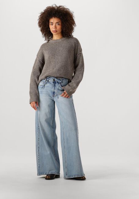 Lichtblauwe MY ESSENTIAL WARDROBE Wide jeans MWKARO 144 MID X-WIDE - large