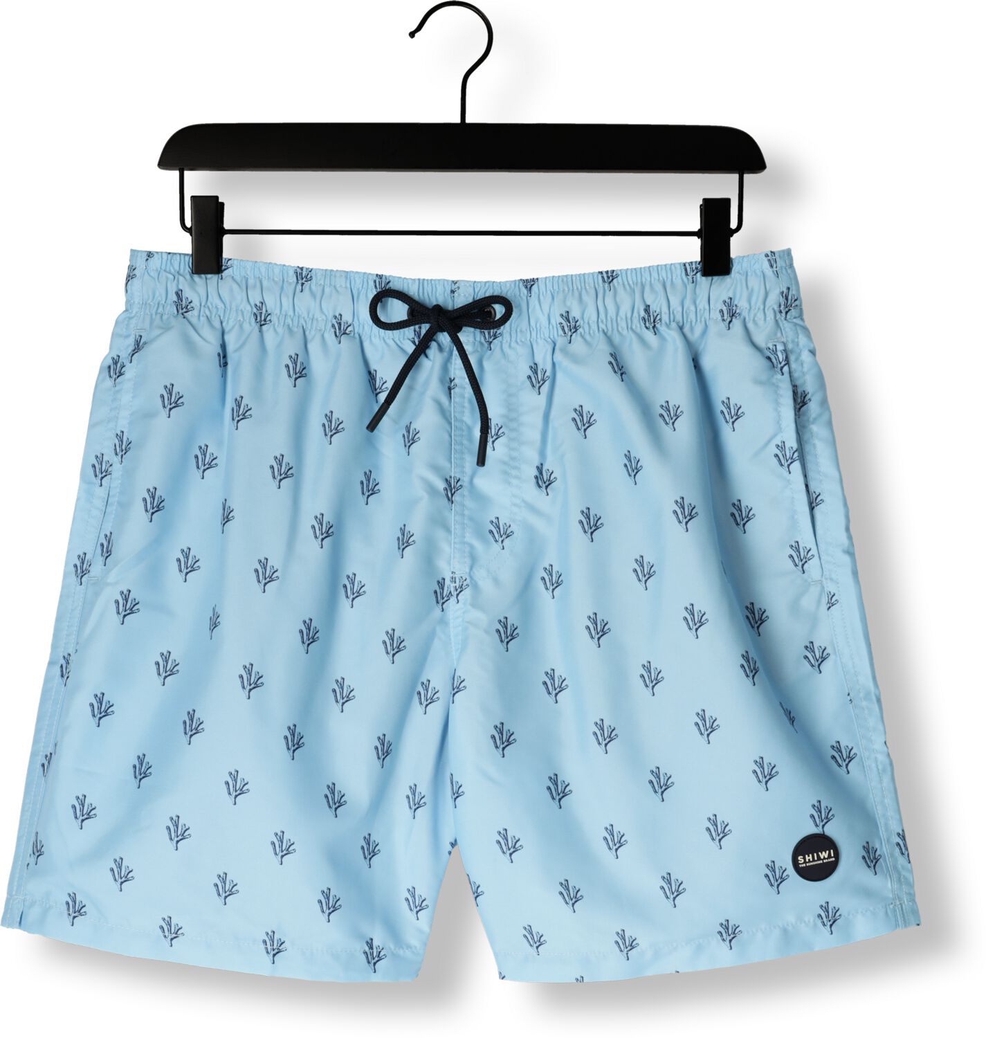 SHIWI Heren Zwembroeken Men Mike Swim Shorts 7 Inch Sketched Coral Lichtblauw
