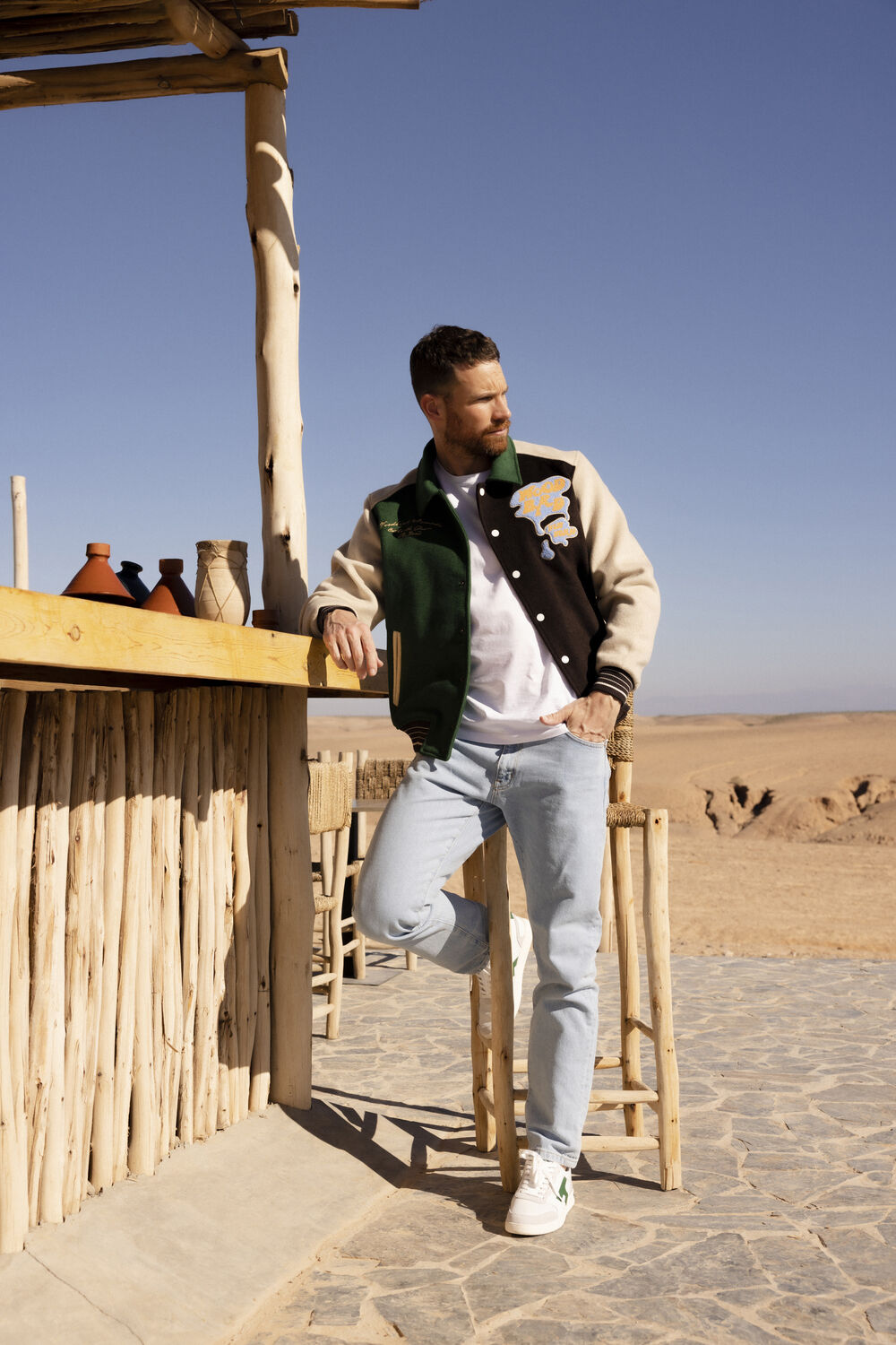 Groene WOODBIRD Jack KIP NOMAD JACKET - large