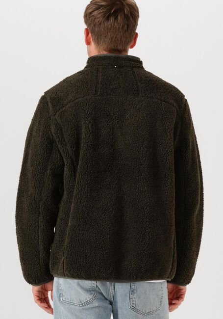 Donkergroene PEAK PERFORMANCE Trui M SOLID PILE JACKET - large