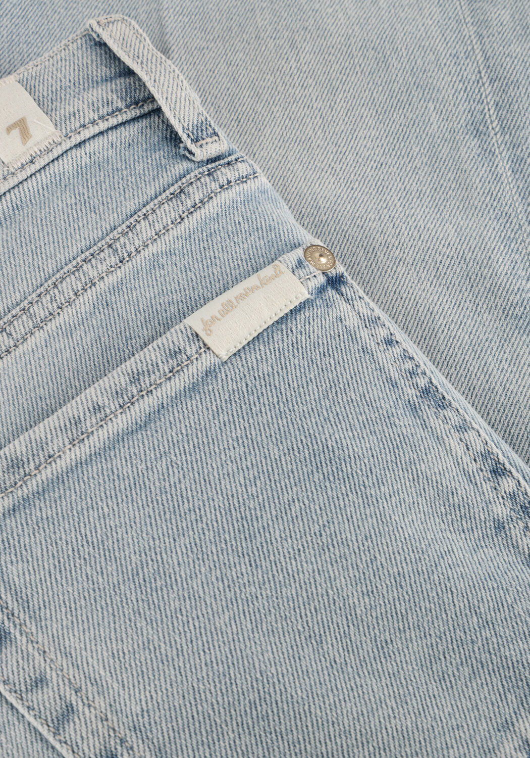 Lichtblauwe 7 FOR ALL MANKIND Flared jeans MODERN DOJO FROZEN - large