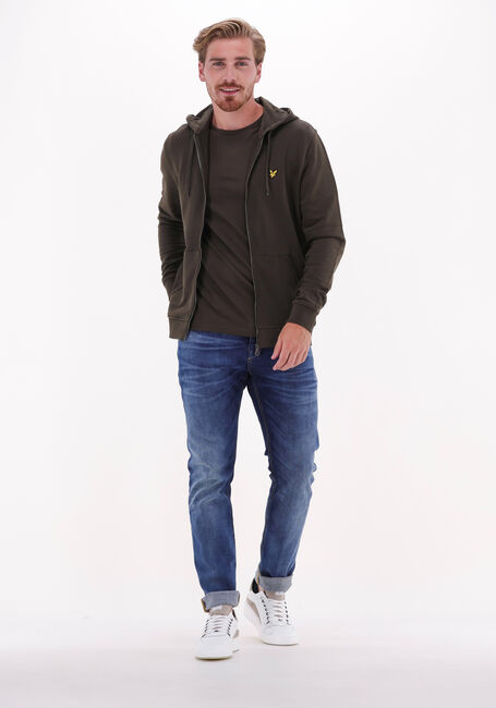 Olijf LYLE & SCOTT Vest ZIP TROUGH HOODIE - large