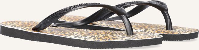 Zwarte HAVAIANAS Teenslippers KIDS SLIM LEOPARD Zwarte HAVAIANAS Teenslippers KIDS SLIM LEOPARD - large