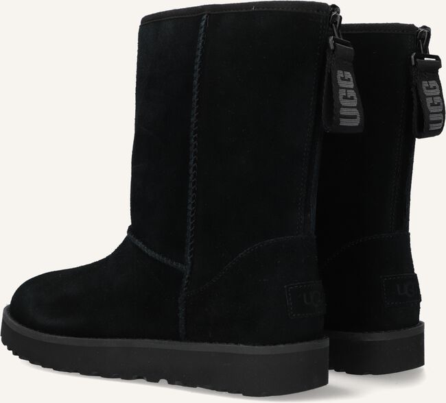 Zwarte UGG Vachtlaarzen W CLASSIC SHORT LOGO ZIP Zwarte UGG Vachtlaarzen W CLASSIC SHORT LOGO ZIP - large