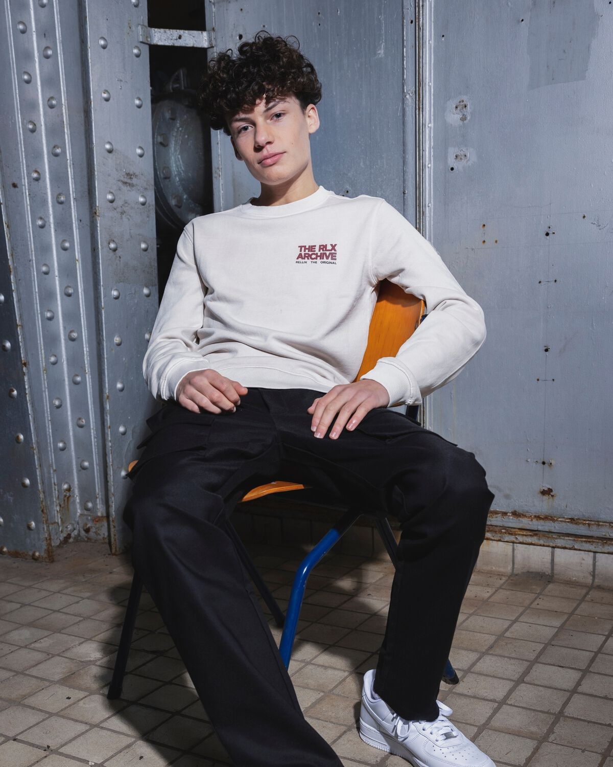 Zand RELLIX Trui SWEATER CHEST AND BACKPRINT - large