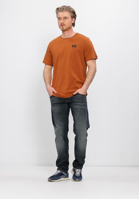 Oranje PME LEGEND T-shirt SHORT SLEEVE R-NECK GUYVER TEE - large