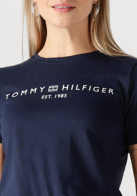 Donkerblauwe TOMMY HILFIGER T-shirt REG CORP LOGO - large