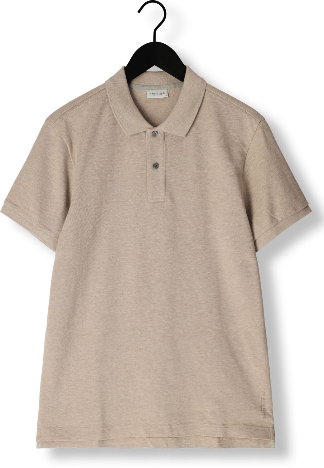 PROFUOMO Heren Polo's & T-shirts Polo Short Sleeve Beige