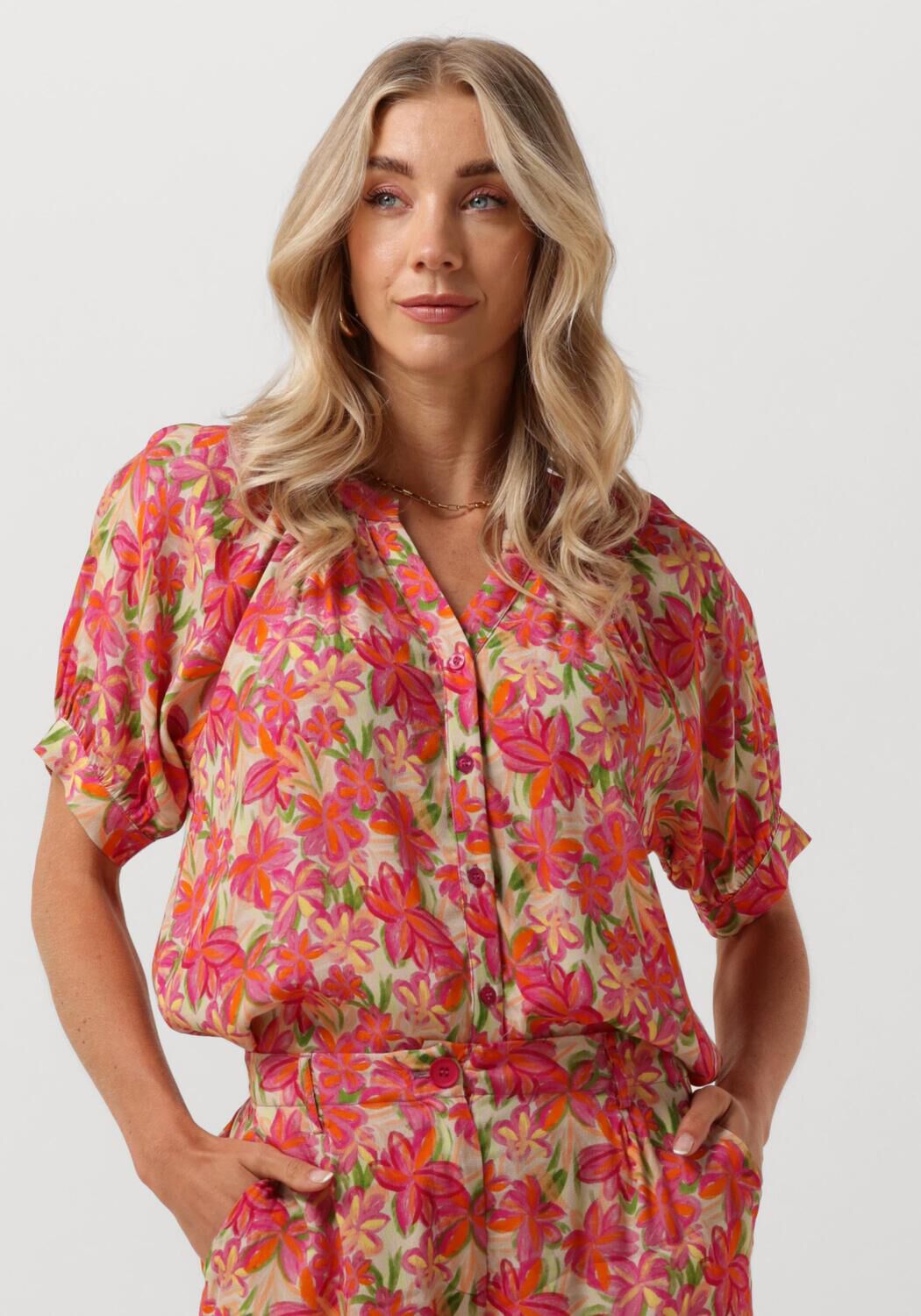 Ydence Korte Mouw Blouse Ayla Multicolor Dames