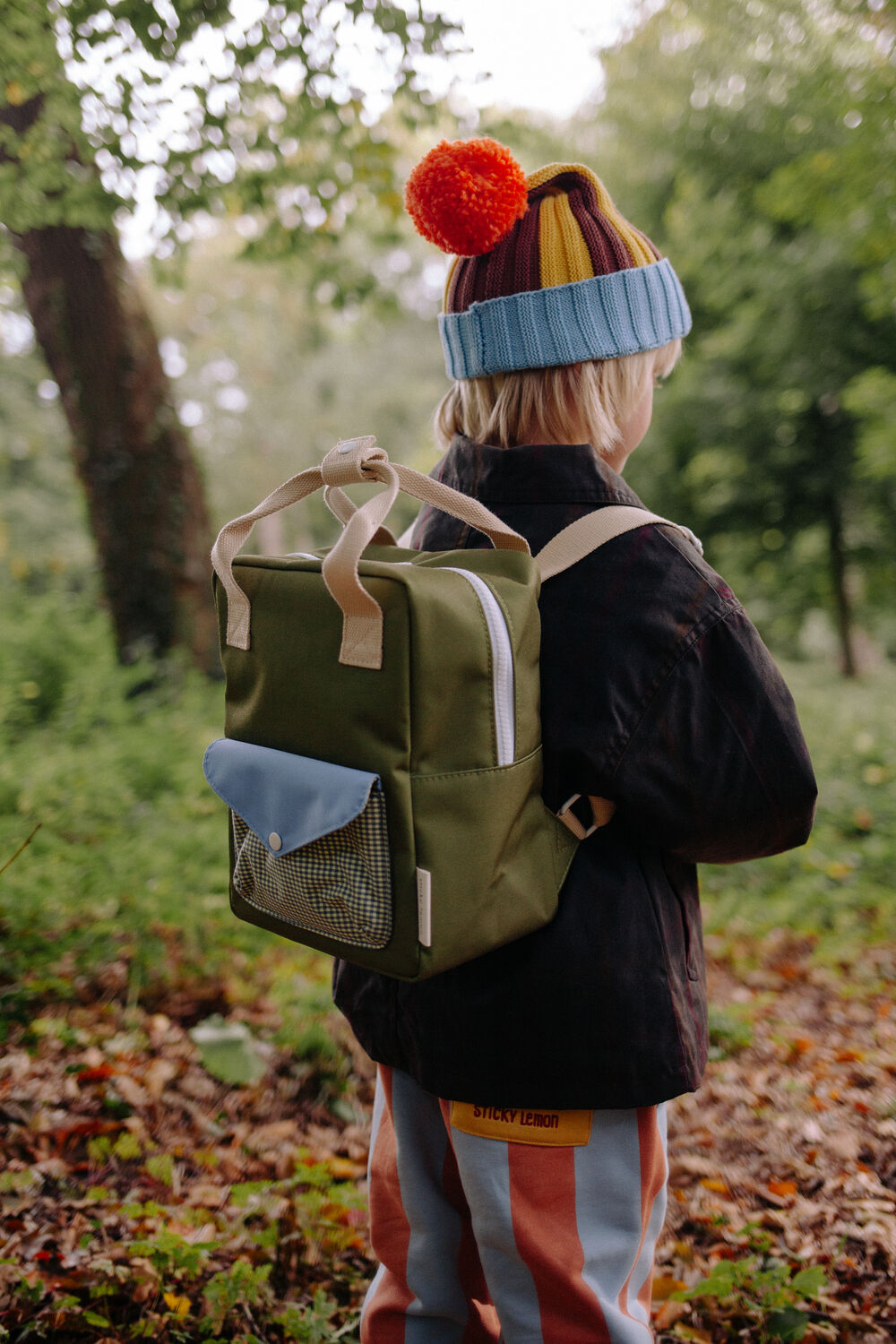 Olijf STICKY LEMON Rugtas BACKPACK SMALL - large
