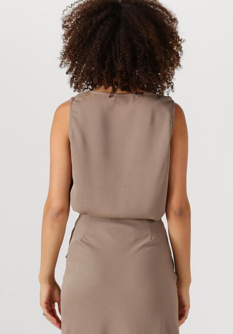Taupe NEO NOIR Top SCOTTA DULL SATEEN TOP - large