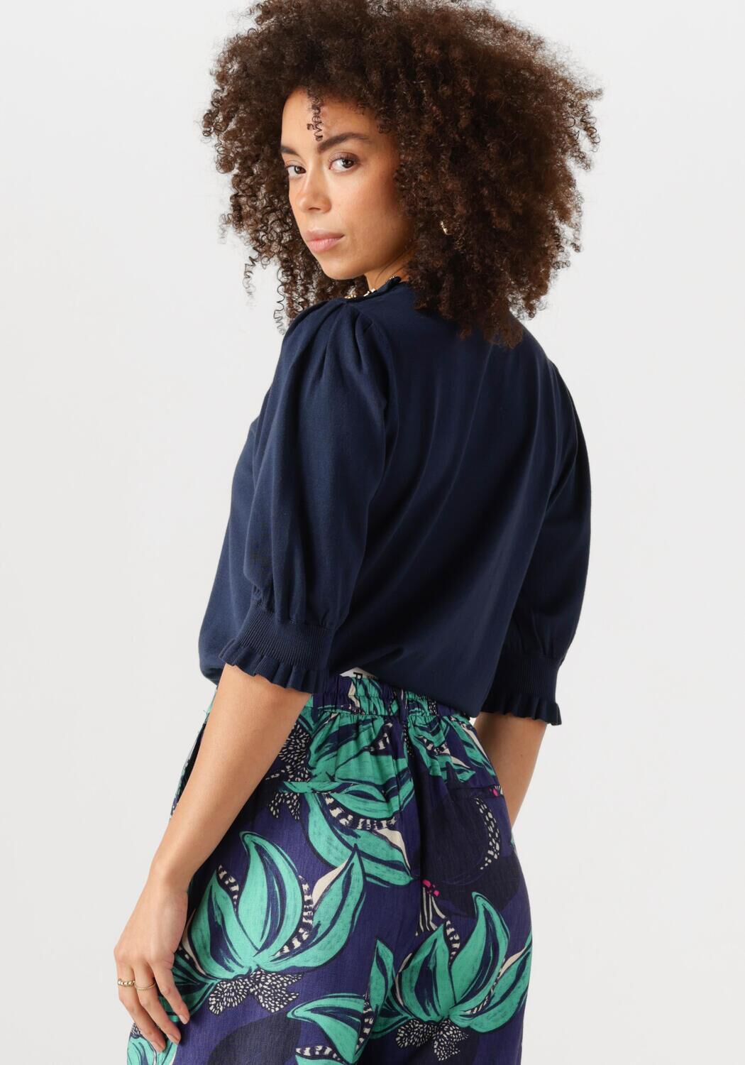 FABIENNE CHAPOT Dames Truien & Vesten Molly Short Sleeve Pullover Donkerblauw