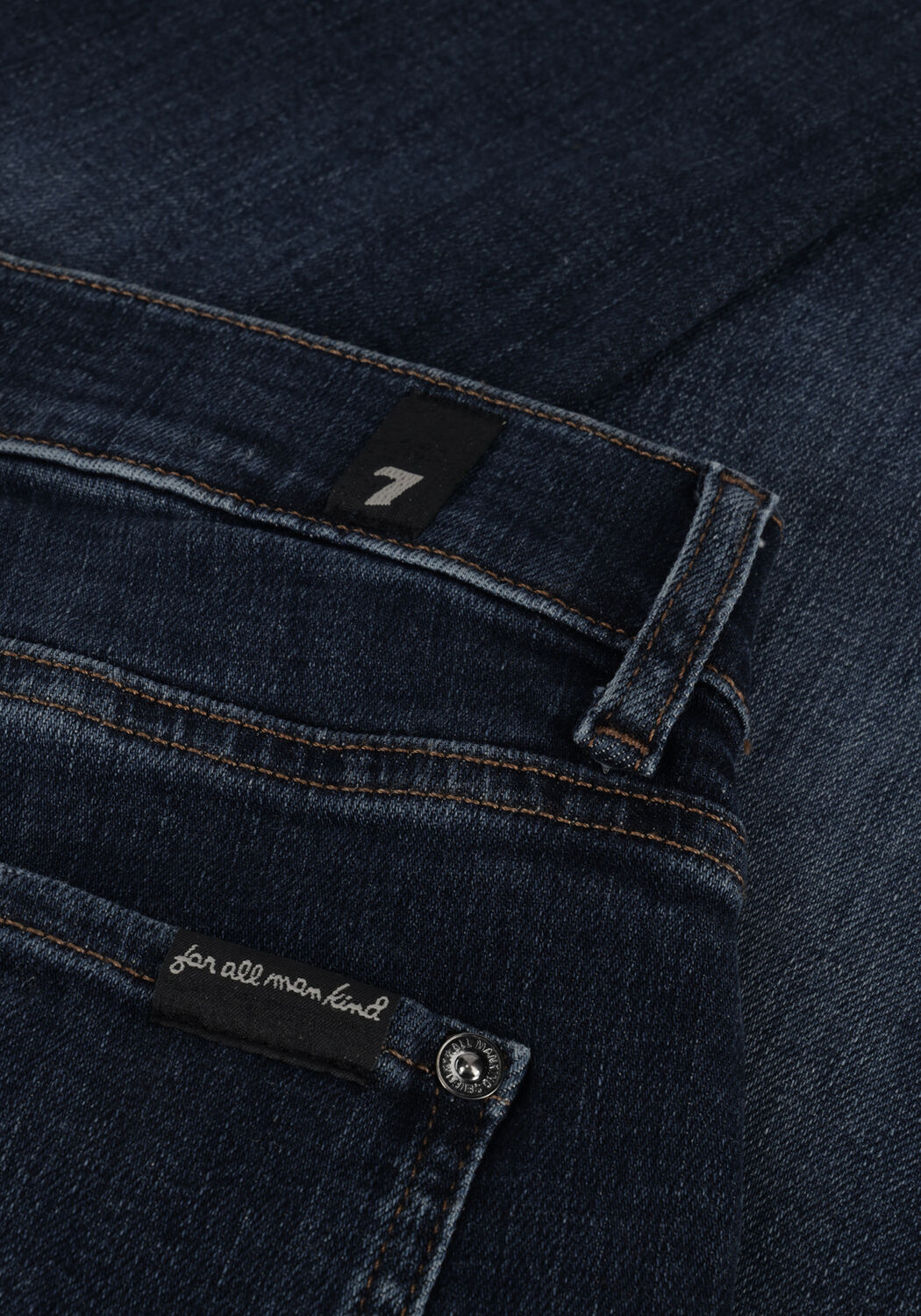 Donkerblauwe 7 FOR ALL MANKIND Slim fit jeans SLIMMY TAPERED STRETCH TEK NATIVE - large