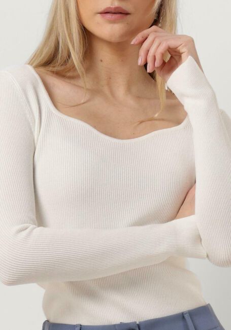 Gebroken wit YDENCE Tops & T-shirts KNITTED TOP CHIARA - large