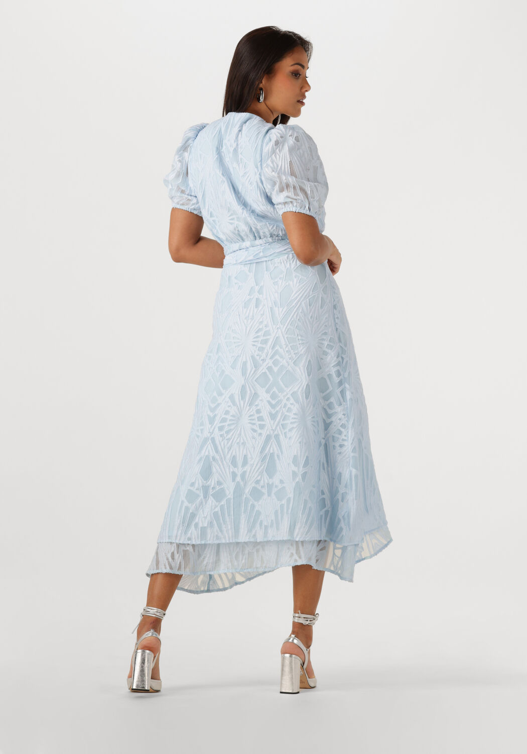 FREEBIRD Dames Jurken Blossom Layer Lichtblauw